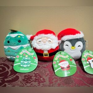🎄Bundle🎄 4” Holiday Squishmallow